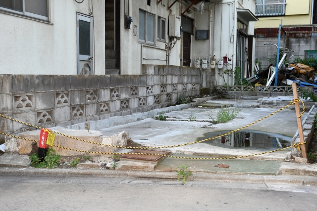 行政代執行後の大田区南蒲田の土地（撮影：榎園哲哉）